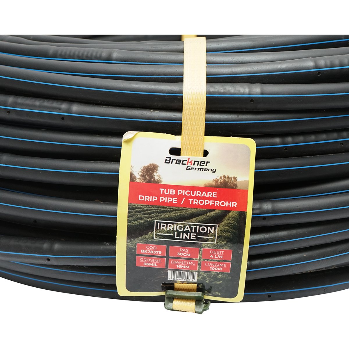 Tub picurare apa, rola 100M 4L/H, D16mm. pas 33cm Breckner Germany